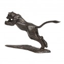 Bronze Lion Sculpture: Large Leaping Lioness by Jonathan Sanders