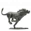 Bronze Lion Sculpture: Running Lion by Jonathan Sanders