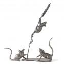 Bronze Mouse Sculpture: Sitting Mouse by Jonathan Sanders