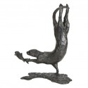 Bronze Otter Sculpture: Diving Otter by Sue Maclaurin