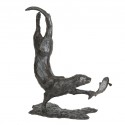 Bronze Otter Sculpture: Diving Otter by Sue Maclaurin