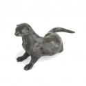 Bronze Otter Sculpture: Sitting Otter by Sue Maclaurin