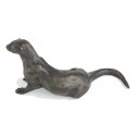 Bronze Otter Sculpture: Sitting Otter by Sue Maclaurin