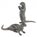 Bronze Otter Sculptures by Sue Maclaurin