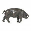 Bronze Pig Sculpture: Large Pig Head Left by Sue Maclaurin
