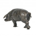 Bronze Pig Sculpture: Large Pig Head Left by Sue Maclaurin