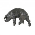 Bronze Pig Sculpture: Medium Pig Head Left by Sue Maclaurin