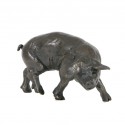 Bronze Pig Sculpture: Medium Pig Head Right by Sue Maclaurin