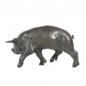 Bronze Pig Sculpture: Medium Pig Head Right by Sue Maclaurin