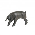 Bronze Pig Sculpture: Piglet Head Left by Sue Maclaurin