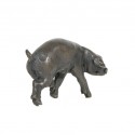 Bronze Pig Sculpture: Piglet Head Right by Sue Maclaurin