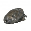 Bronze Pig Sculpture: Seated Pig by Sue Maclaurin