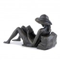 Wedgwood Museum Original Bronze Sculpture: Large Sitting Girl Reading by Jonathan Sanders