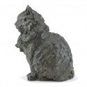 Bronze Cat Sculpture: Sitting Cat by Elizabeth Foster