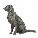 Bronze Dog Sculpture: Sitting Golden Retriever by Sue Maclaurin