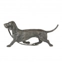 Wire Haired Dachshund Bronze Sculpture