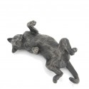 Bronze Cat Sculpture: Playing Cat by Sue Maclaurin