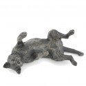 Bronze Cat Sculpture: Playing Cat by Sue Maclaurin