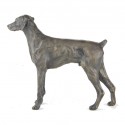 Bronze Dog Sculpture: Standing Dobermann