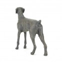 Bronze Dog Sculpture: Standing Dobermann