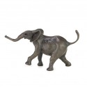 Bronze Elephant Sculpture: Large Walking Baby Elephant by Jonathan Sanders