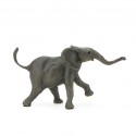 Bronze Elephant Sculpture: Large Walking Baby Elephant by Jonathan Sanders