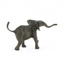 Bronze Elephant Sculpture: Large Walking Baby Elephant by Jonathan Sanders