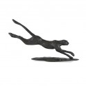 Bronze Cheetah Sculpture: Flying Cheetah II by Jonathan Sanders