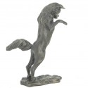 Bronze Fox Sculpture: Pouncing Fox by Sue Maclaurin