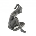 Wedgwood Museum Original Bronze Sculpture: Large Dancer Tying Ponytail