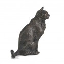 Bronze Cat Sculpture: Sitting Cat II by Sue Maclaurin