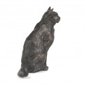 Bronze Cat Sculpture: Sitting Cat II by Sue Maclaurin