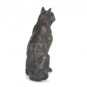 Bronze Cat Sculpture: Sitting Cat II by Sue Maclaurin