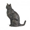 Bronze Cat Sculpture: Sitting Cat II by Sue Maclaurin