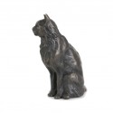 Bronze Cat Sculpture: Sitting Cat II by Sue Maclaurin