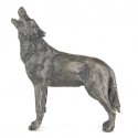 Bronze Wolf Sculpture: Howling Wolf by Sue Maclaurin