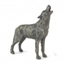 Bronze Wolf Sculpture: Howling Wolf by Sue Maclaurin