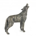 Bronze Wolf Sculpture: Howling Wolf by Sue Maclaurin