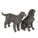 Bronze Dog Sculpture: Sitting Cocker Spaniel II 