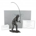 Bronze Fisherman Sculpture: Fly Fisherman by Jonathan Sanders