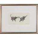 Limited Edition Elephant Print: Follow Me by Jonathan Sanders (Framed)