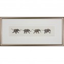 Limited Edition Elephant Print: Study for Running Baby Elephants by Jonathan Sanders (Framed)