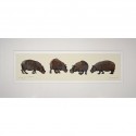 Limited Edition Hippo Print: Study for Hippopotamus by Jonathan Sanders