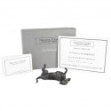 Bronze Dog Sculpture: Rolling Dachshund