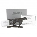 Bronze Dog Sculpture: Setter