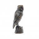 Bronze Bird Sculpture: Barn Owl Maquette