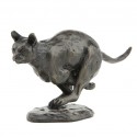 Bronze Cat Sculpture: Running Cat by Sue Maclaurin