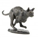 Bronze Cat Sculpture: Running Cat by Sue Maclaurin