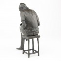 Wedgwood Museum Original Bronze Sculpture: Large Seated Boy by Jonathan Sanders