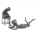 Wedgwood Museum Bronze Sculpture Children Reading